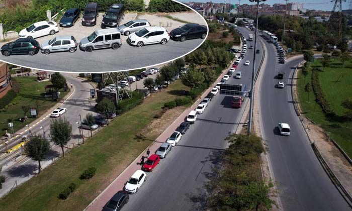 Kuyumcukent’te otopark aidatı yükseldi çalışanlar araçlarını yol kenarına bıraktı