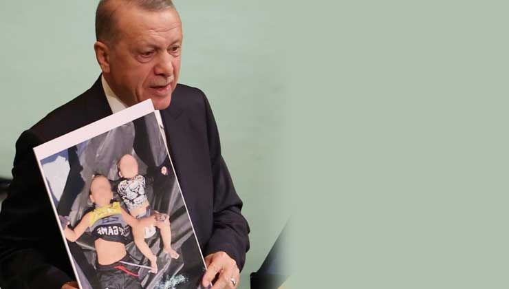 Erdoğan BM’de o fotoğrafla konuştu: Yunanistan Ege’yi mülteci mezarlığına çeviriyor