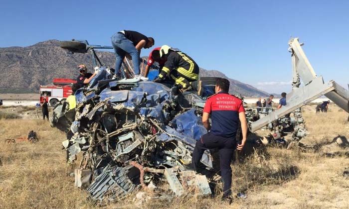 Marmaris’teki yangına destek için giden helikopter düştü: 2 ölü, 5 yaralı