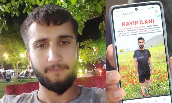 Batman’da Yusuf Acar 20 gündür kayıp