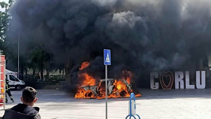 Çorlu’da aracına haciz gelen şahıs dehşet saçtı