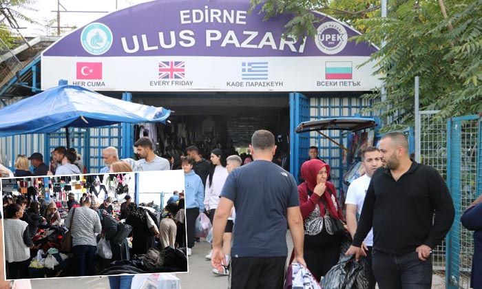 Bulgarlar bu kez Edirne’ye kışlık alışverişi için akın ediyor