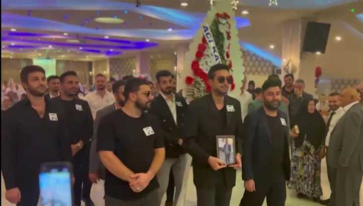 İstanbul’da damada düğün hediyesi: ‘Acı kaybımız’ çelengi