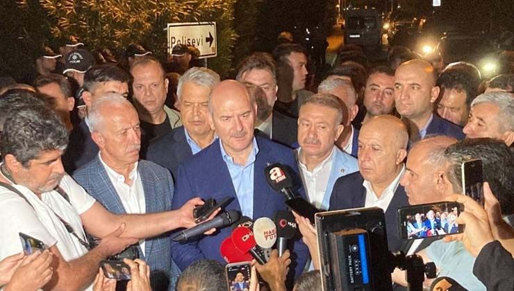 Bakan Soylu, saldırının yapıldığı Mersin’e gitti