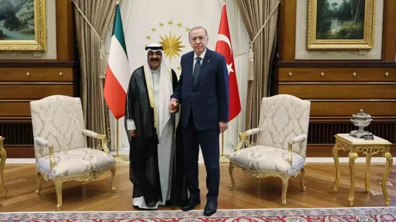 Cumhurbaşkanı Erdoğan, Kuveyt Emiri El Sabah ile bir araya geldi