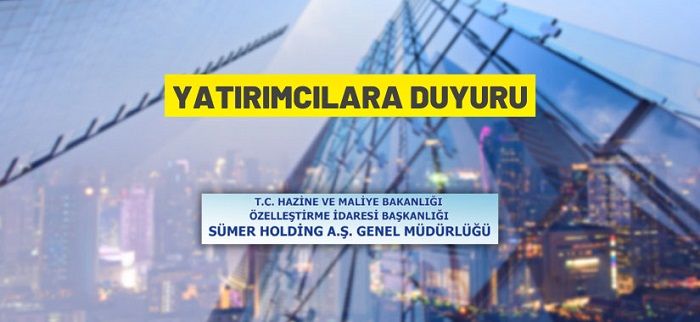 Sümer Holding A.Ş.’den yatırımcılara duyuru