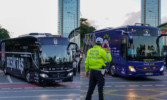 Beşiktaş ve Fenerbahçe futbol takımları Vodafone Park’a geldi