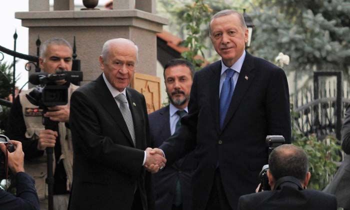 Cumhurbaşkanı Erdoğan’dan MHP lideri Bahçeli’ye ziyaret