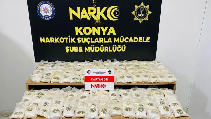 Konya’da uyuşturucu tacirlerine ağır darbe