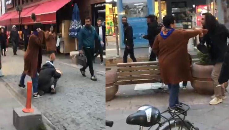 Çantasıyla herkese saldırdı, vatandaş neye uğradığını şaşırdı