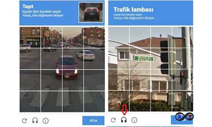 Google ben robot değilim problemi