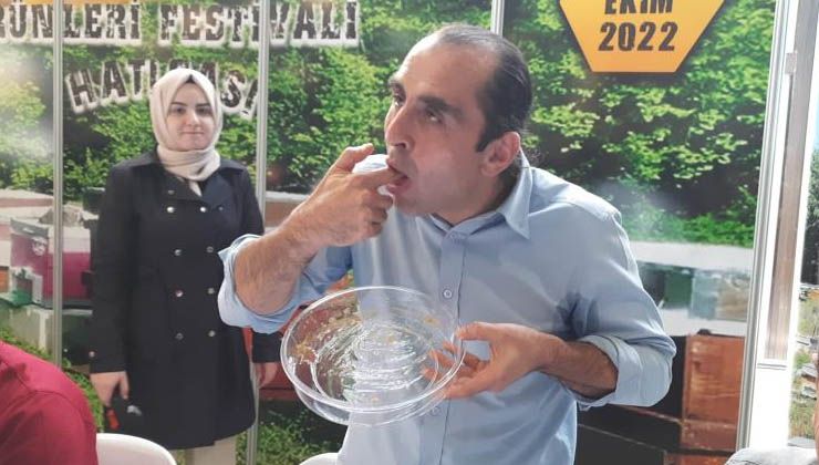 700 gram balı 55 saniyede yedi