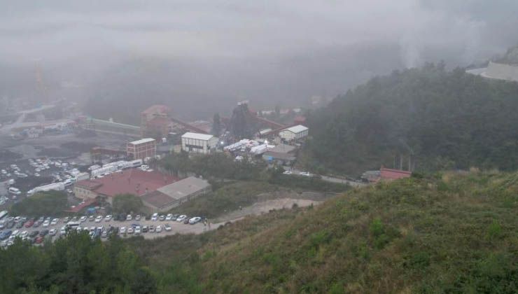 28 kişi şehit oldu… Maden ocağı günün ilk ışıklarıyla böyle görüntülendi