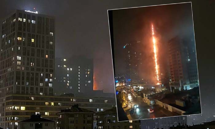 Fikirtepe’de 24 katlı rezidansta yangın! Çok sayıda itfaiye ekibi olay yerinde