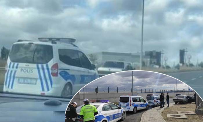 Polis denetiminden kaçarken kaza yapan araçtaki uyuşturucular yola saçıldı