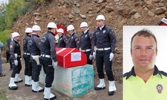 Beyin kanaması sonucu ölen polis memuru Hakan Duyur defnedildi