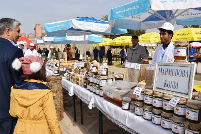 Nahçıvan’da düzenlenen Bal Festivali coşku ile karşılandı