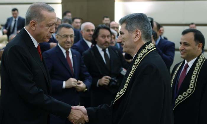 Erdoğan, AYM üyesi Muhterem İnce’nin yemin törenine katıldı