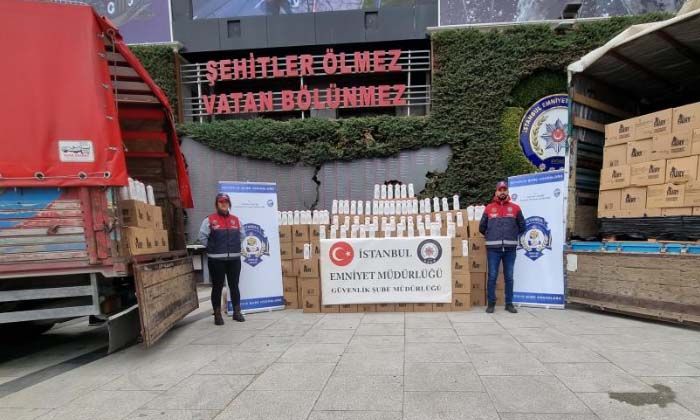 Piyasa değeri yaklaşık 3 milyon lira olan sahte deterjan ele geçirildi