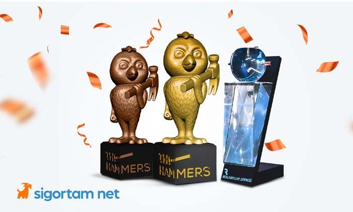 Sigortam. net’e Kristal Elma ve The Hammers’tan üç ödül