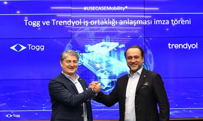 Türkiye’nin iki güçlü markası Togg ve Trendyol kesintisiz kullanıcı deneyimi için niyet mektubu imzaladı