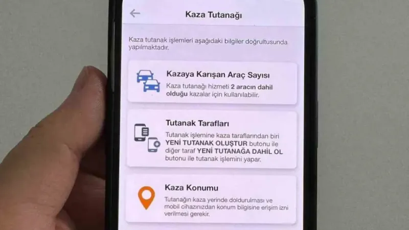 Kaza tespit tutanağı artık e-Devlet’te