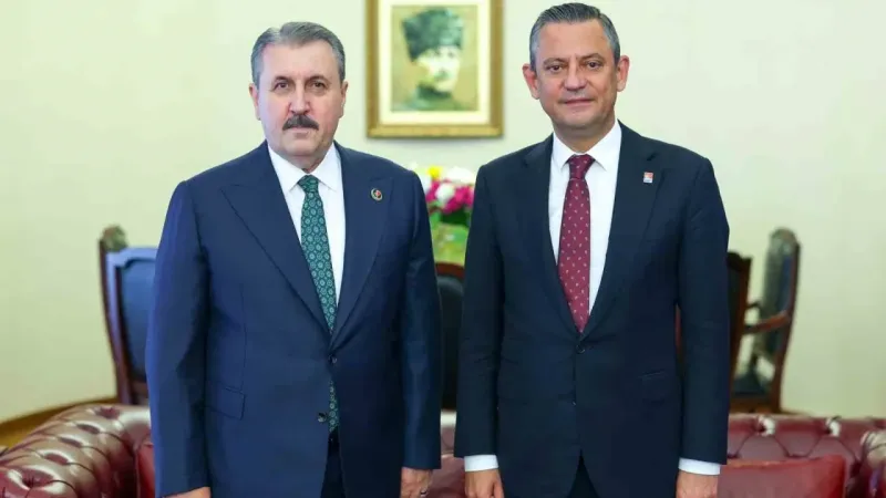 BBP lideri Destici’den CHP lideri Özgür Özel’e ziyaret