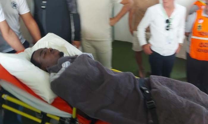 Dili boğazına kaçan Bandırmasporlu Isaac, boğulmaktan son anda kurtuldu