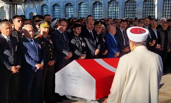 Şehit polis Alim Nar son yolculuğuna uğurlandı