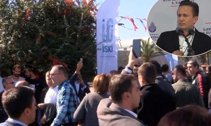 Tuzla Belediye Başkanı Şadi Yazıcı’ya İSKİ atık su arıtma tesisi açılışında saldırı
