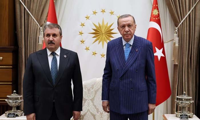 Cumhurbaşkanı Erdoğan, BBP Genel Başkanı Destici ile görüştü