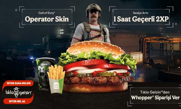 Call of Duty severler, Burger King’de buluşuyor