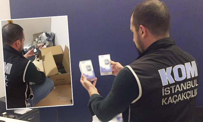 Yüzlerce kaçak telefon ele geçirildi