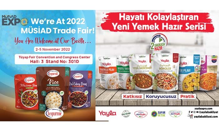 Yayla Agro Gıda MÜSİAD EXPO 2022’de yerini almak için gün sayıyor