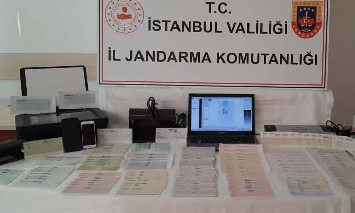 1170 sahte çek ele geçirildi