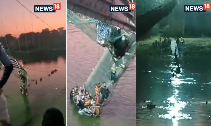 Hindistan’da üzerinde yüzlerce kişi olan asma köprü çöktü: 78 kişi hayatını kaybetti