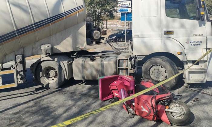 Sarıyer’deki tırın çarptığı motosikletli kurye Ayhan yıldırım hayatını kaybetti
