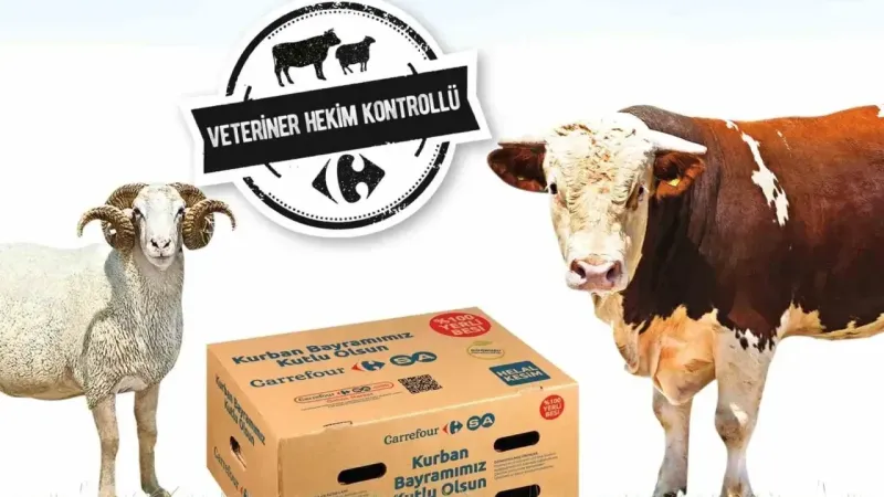 Zincir marketlerde kurbanlık satışı başladı