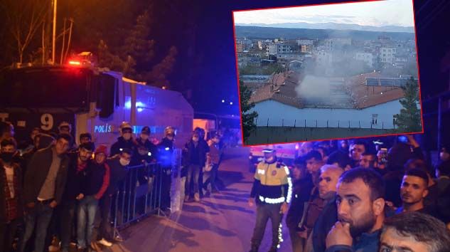 Batman cezaevinde yangın