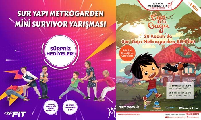 Sur Yapı Metrogarden’da ara tatil etkinlikleri başlıyor