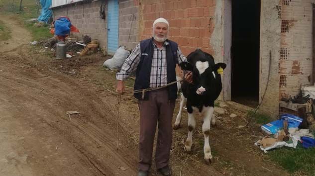 Milli Dayanışma Kampanyası’na düvesini bağışladı