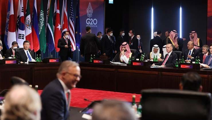 Cumhurbaşkanı Erdoğan, G20 Liderler Zirvesi’nin ilk oturumuna katıldı