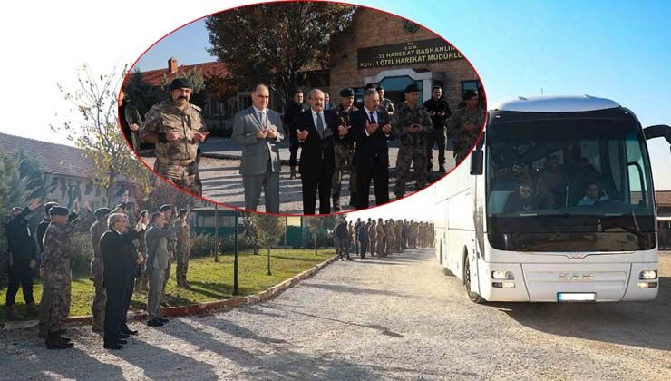 Konya’dan PÖH timleri dualarla Suriye’ye uğurlandı