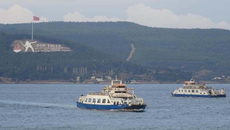 Gökçeada ve Bozcaada’ya yapılması planlanan bazı feribot seferleri iptal edildi