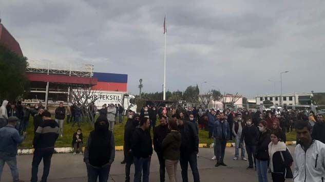 Fabrikada korono virüs kavgası