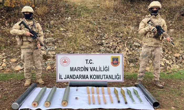 Terör örgütüne ait 11 adet roket mühimmatı ele geçirildi