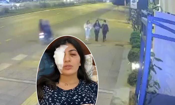 Yolda yürüyen kızların yüzüne yabancı cisim atıp kaçtılar