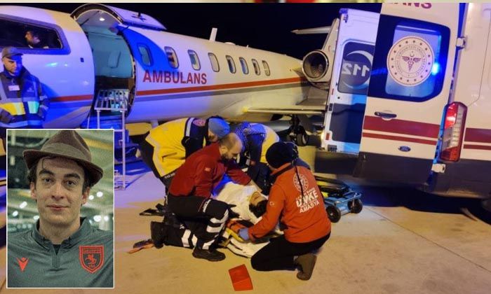 Amasya’daki kazada yaralanan oyuncu Sergen Deveci ambulans uçakla İstanbul’a sevk edildi