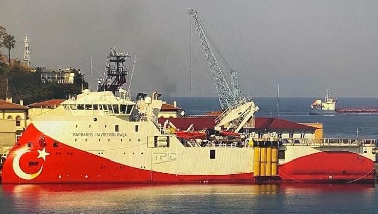 Barbaros Hayrettin Paşa Sismik Araştırma Gemisi Trabzon Limanından ayrıldı
