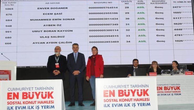 Tunceli’de yaptırılacak 250 konut için kura çekimi gerçekleştirildi